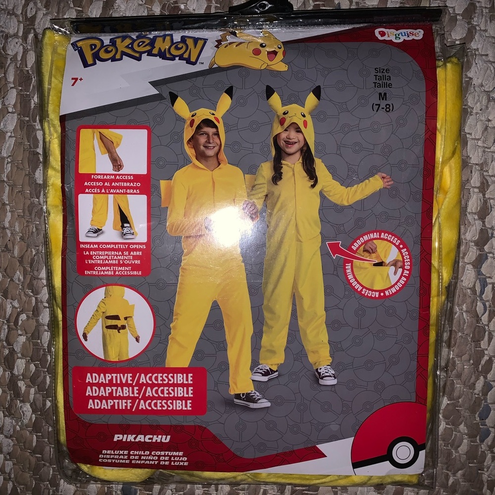 Pokemon Pikachu Kids Costume - Bright Yellow
